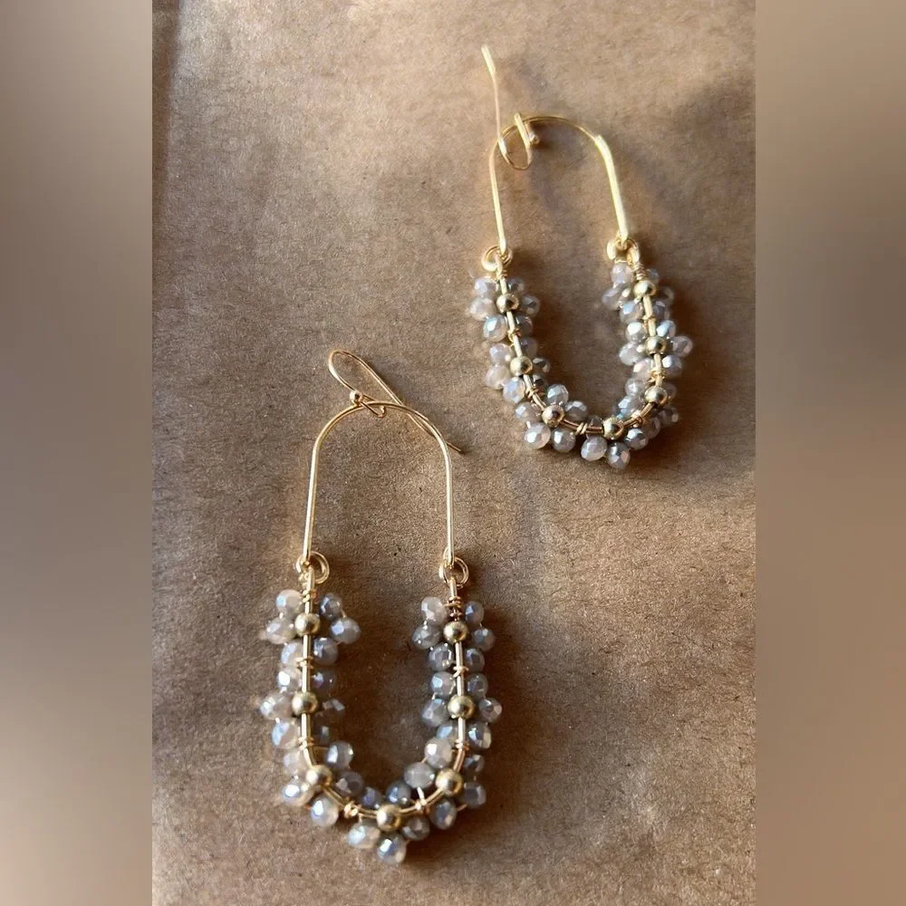 boho flower drop A322